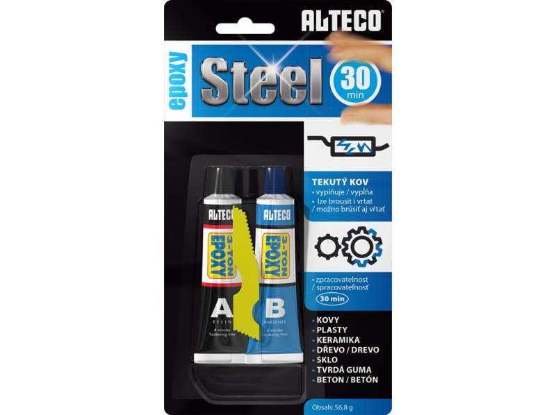 ALTECO Epoxidové lepidlo Epoxy Steel 30 min, 56,8 g