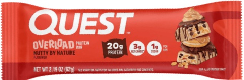 Quest Nutrition Overload Protein Bar 62 g - Nutty By Nature