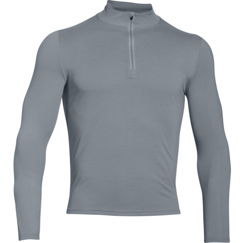 Pánská mikina Under Armour Threadborne Streaker 1/4 Zip Steel L
