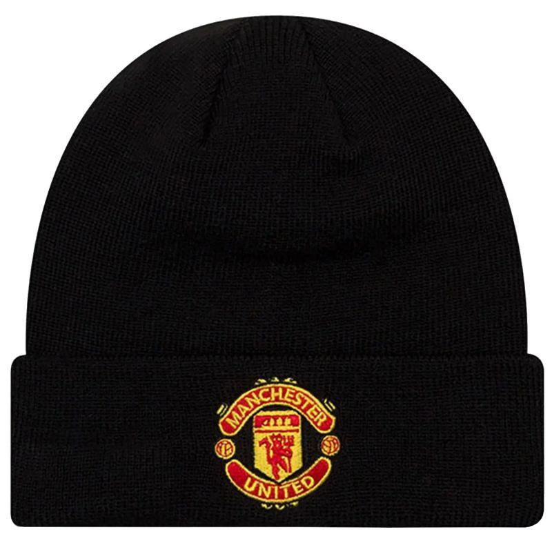 New Era Core Cuff Beanie Manchester United FC Kšiltovka 11213215 Black Jedna velikost jedna velikost