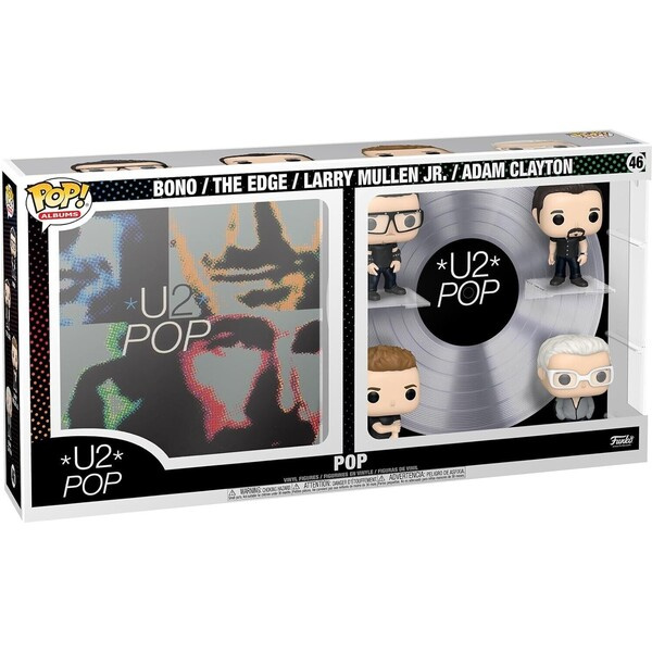 Funko Pop! Albums Deluxe U2 Pop Bono The Edge Larry Mullen Jr. Adam Clayton 46