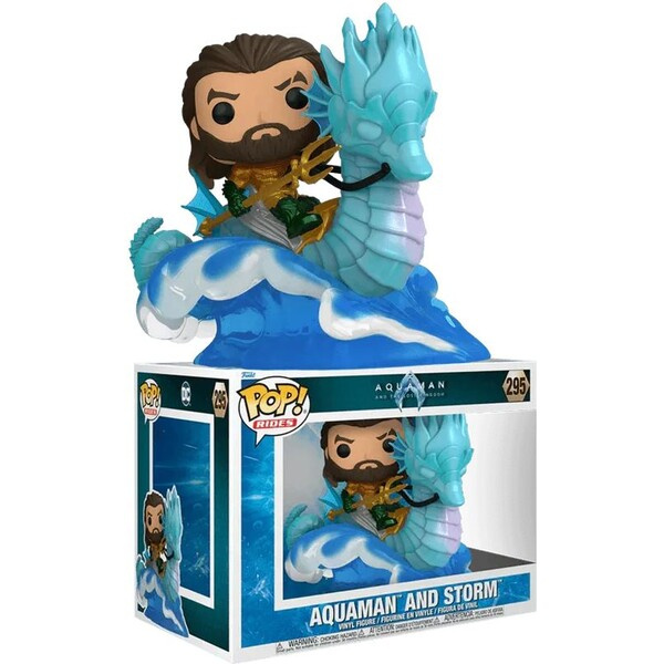 Funko POP! 295 Rides Aquaman and the Lost Kingdom Aquaman on Storm