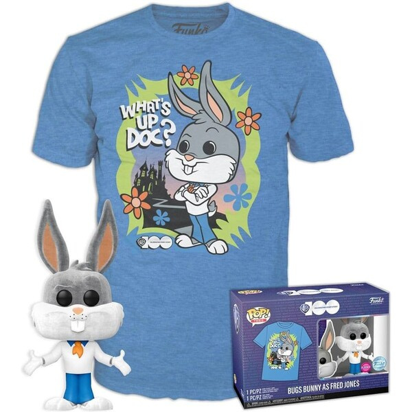 Funko POP! & Tee Box: WB100- Bugs as Fred (Flocked) XL