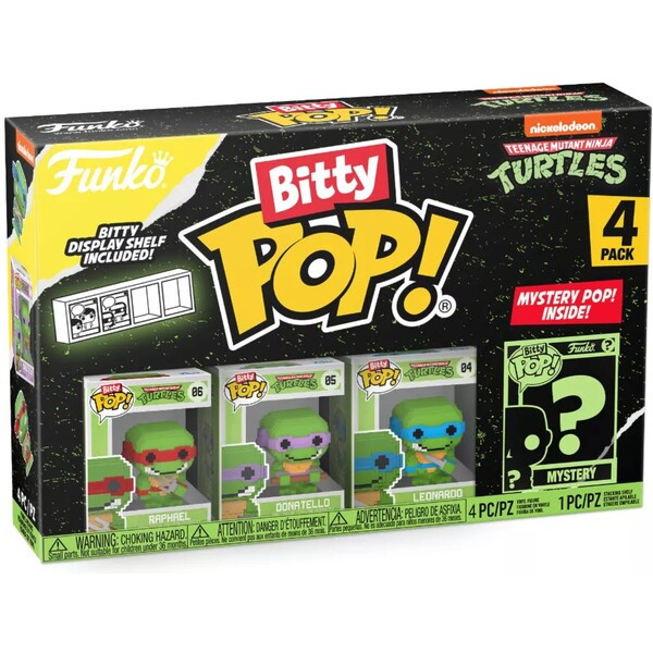 Funko Figurka Želvy Ninja - 8-Bit 4-pack (Funko Bitty POP)