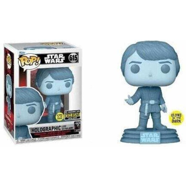 Funko POP! #615 Star Wars: RotJ 40th- Holo Luke (GITD)