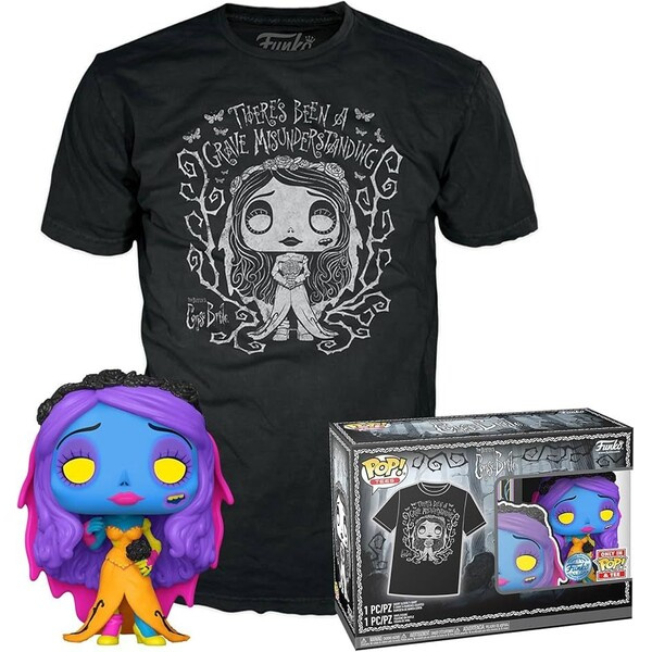 Funko Pop! & Tee Tim Burtons Corpse Bride Emily and T-Shirt Černá