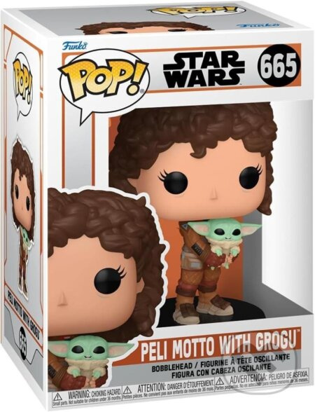 Funko Pop! 665 Star Wars The Mandalorian Peli Motto with Grogu