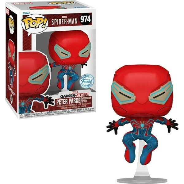 Funko Pop! 974 Marvel Spider Man Peter Parker Velocity Suit