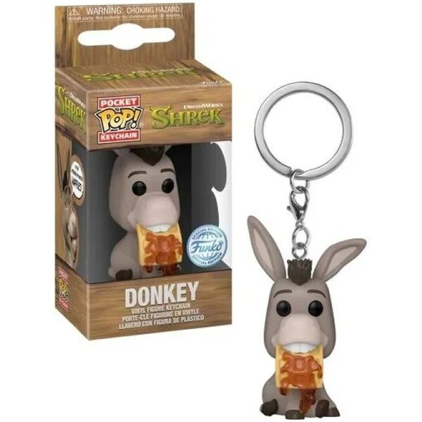 Funko: POP Keychain: Shrek - Donkey (DreamWorks 30th Anniversary)
