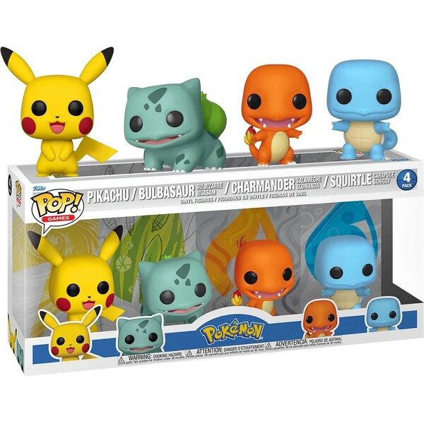 Funko POP Games: Pokémon - Starters 4-Pack (EMEA)