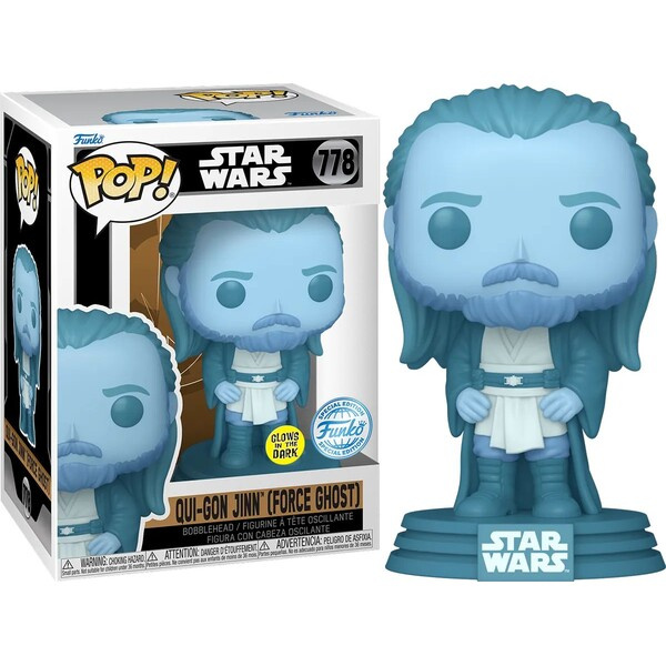 Funko POP: Star Wars - Qui-Gon Jinn (Force Ghost) (Glows in the Dark) #778