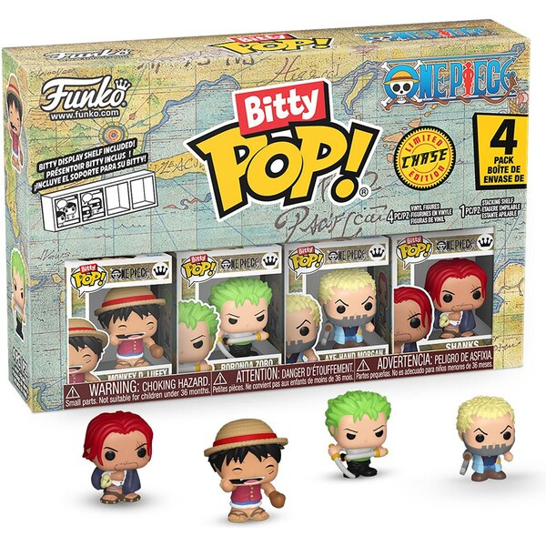 Funko Bitty POP! One Piece - Luffy 4 pack (Šance na chase)