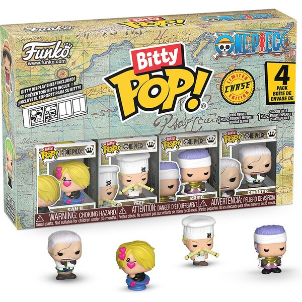 Funko Bitty POP! One Piece - Sanji 4 pack (Šance na chase)