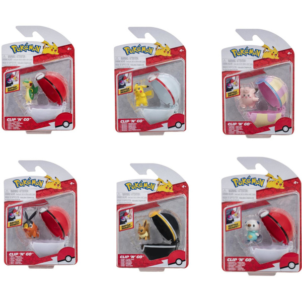 Pokémon Poké Ball Clip ´n´ Go (mix 6 motivů)