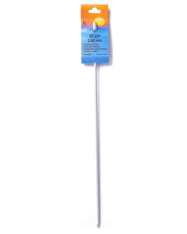 PONY Háček na háčkování PONY, tuniský hliníkový 43609, velikost 4mm, délka 30cm