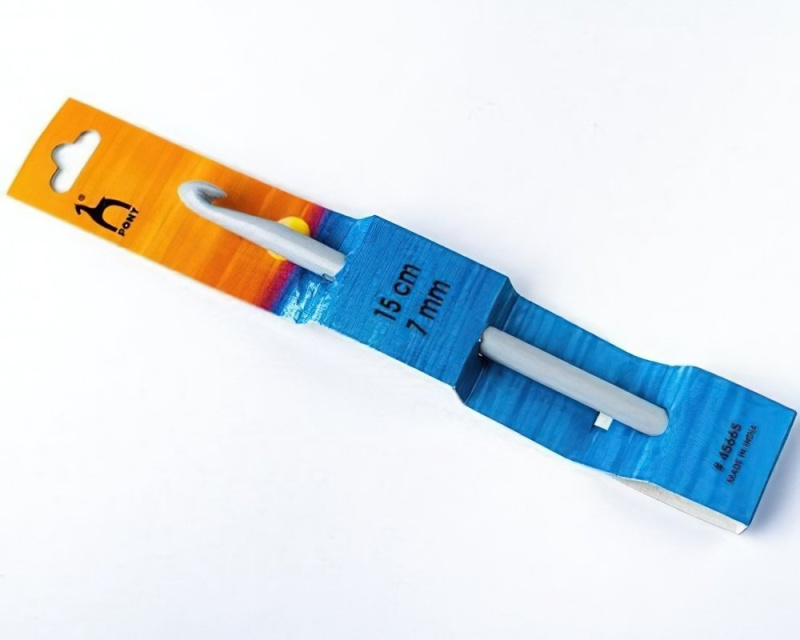 PONY Háček na háčkování PONY, plastový 45665, velikost 7mm, délka 15cm