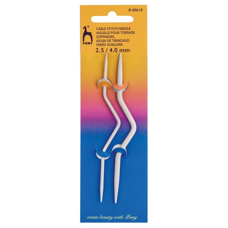 Storex Křivá jehlice PONY pomocná, hliníková, velikost 2,5mm a 4 mm