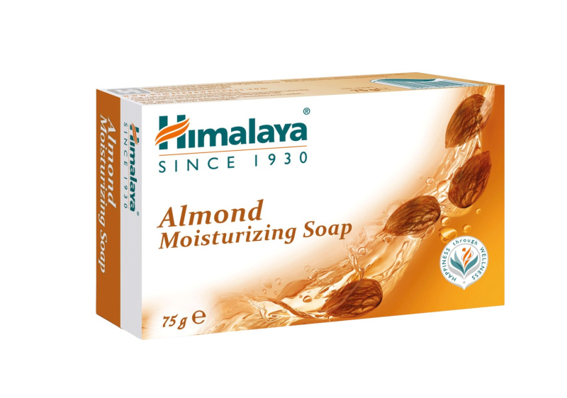 Himalaya Herbals Almond Moisturizing tuhé mýdlo hydratační 75 g