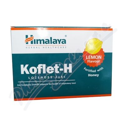 Himalaya Koflet-H s medem a citronem, 12 pastilek