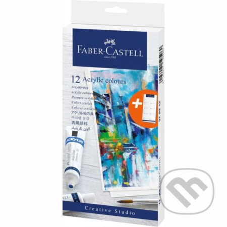 Akrylové barvy Faber-Castell 12 barev, tuba 20 ml Faber-Castell
