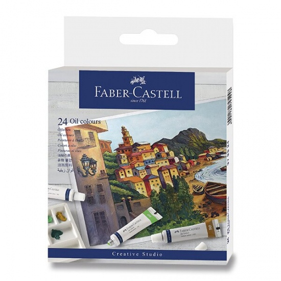 Olejové barvy Faber-Castell 24 barev, tuba 9 ml Faber-Castell
