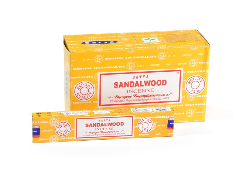 Sanu Babu Vonné tyčinky Satya - Sandalwood, 15g