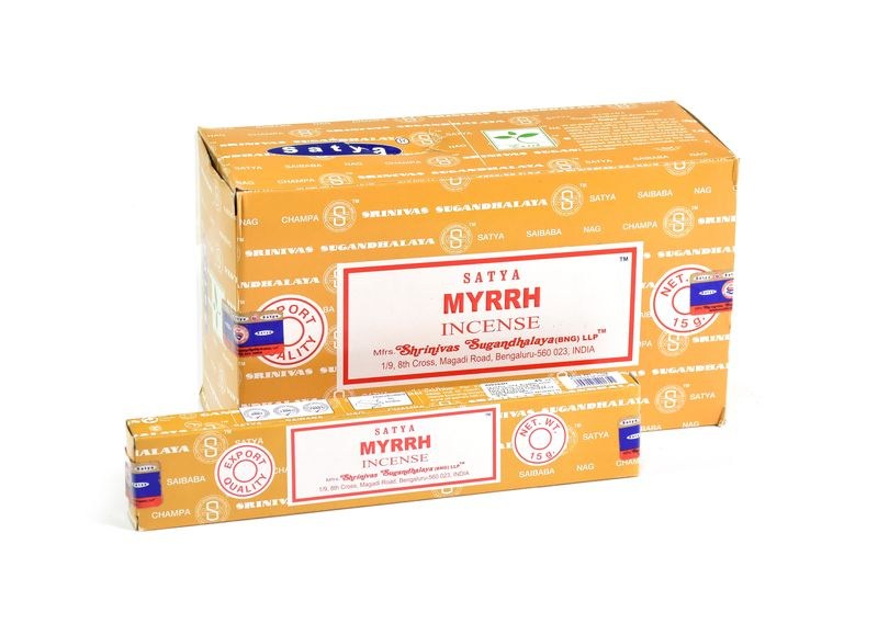 Sanu Babu Vonné tyčinky Satya - Myrrh, 15g
