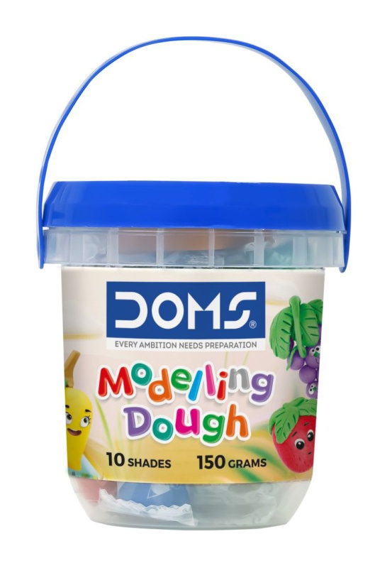 Měkká modelovací hmota DOMS - 10 barev 150 g s příslušenstvím