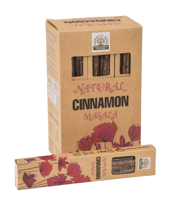 Sanu Babu Vonné tyčinky, Cinnamon, Natural Masala, 23cm, 30g (Orkay)