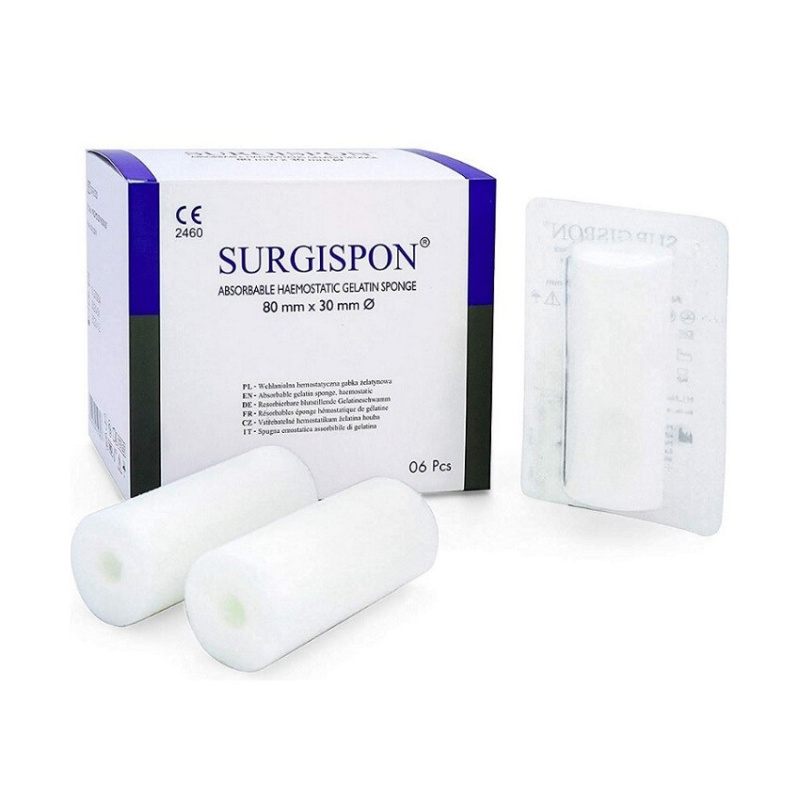 SURGISPON Tampon 80 x 30 mm 6 kusů