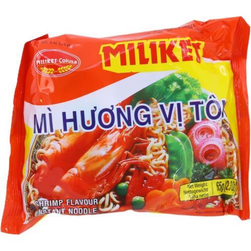 MILIKET instantní nudle s příchutí krevety 65g (MI TOM)