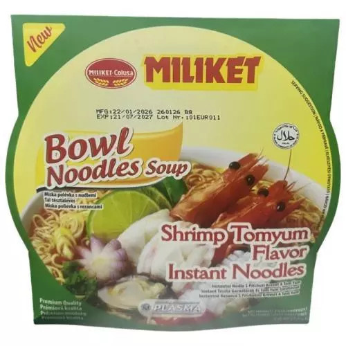 MILIKET instantní nudle krevety tomyum 75g