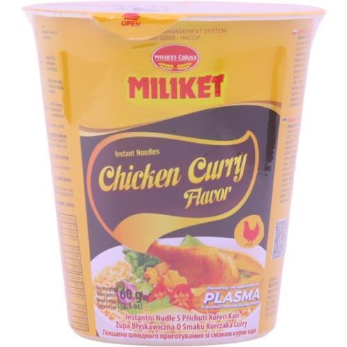 Miliket inst. nudle v misce s příchutí curry 60g 60g