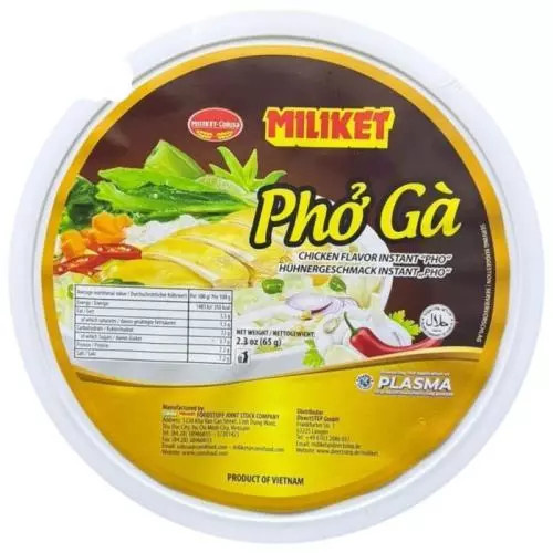 MILIKET instantní rýžové nudle kuřecí 65g