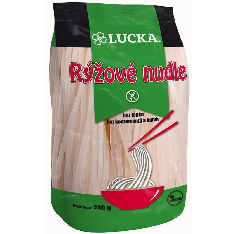 Lucka Rýžové nudle 3mm bezlepkové 240 g