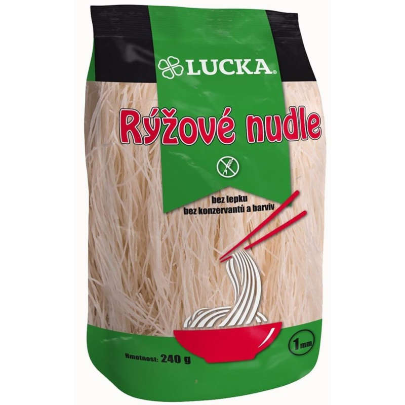 Lucka Rýžové nudle 1mm bezlepkové 240 g