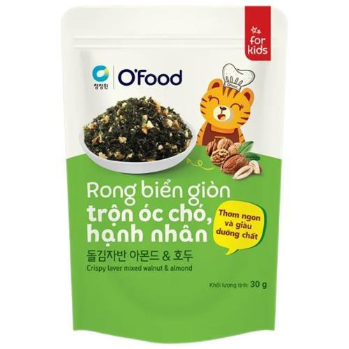 O'FOOD Seaweed with mixed Walnut and Almond 40g
