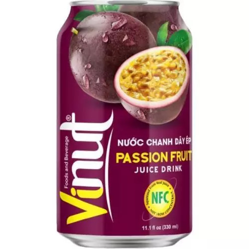 VINUT nápoj s příchutí marakuji 330ML (NUOC CHANH LEO)