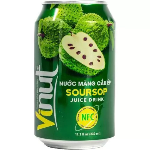VINUT nápoj s příchutí soursop 330ML (NUOC MANG CAU)
