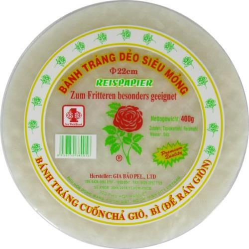 Gia Bao rýžový papír 22cm 400g