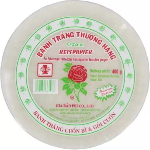 Gia Bao rýžový papír 22cm 400g