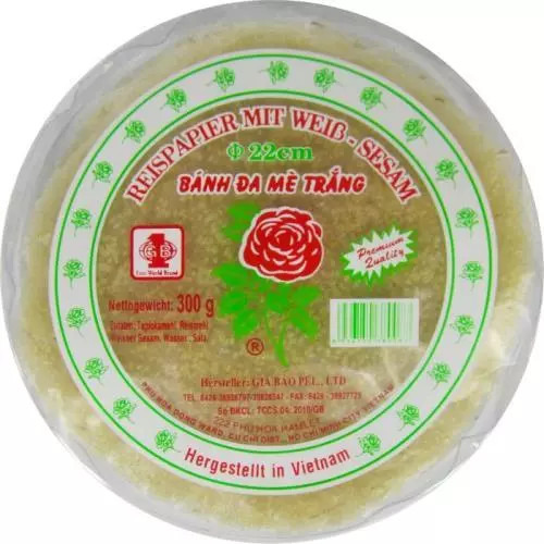 Gia Bao rýžový krekr bilý 300g