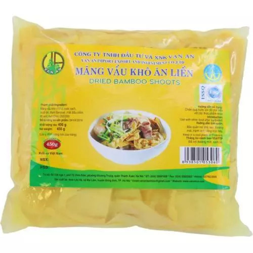 Van An sušené bambusové výhonky 450g (MANG VAU KHO)