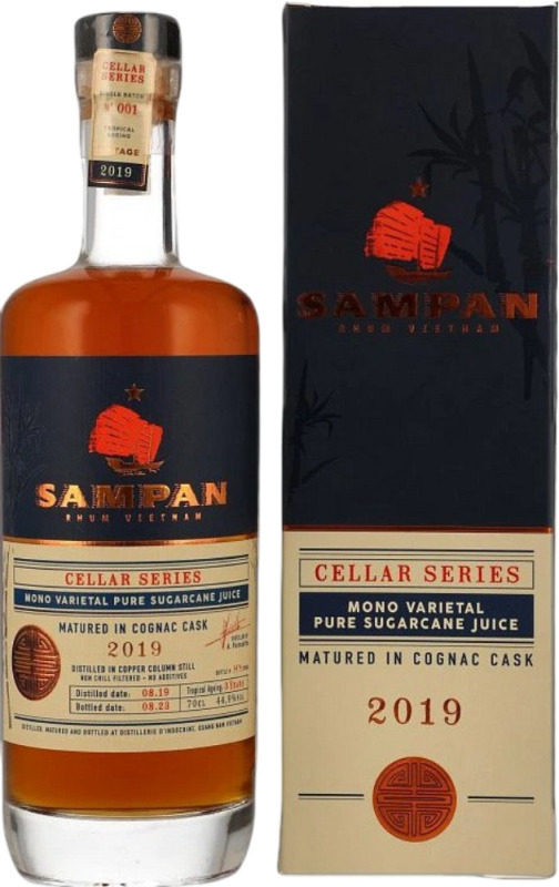 Sampan Cellar Series 2019 Cognac Cask 44,9% 0,7l (dárková krabice)