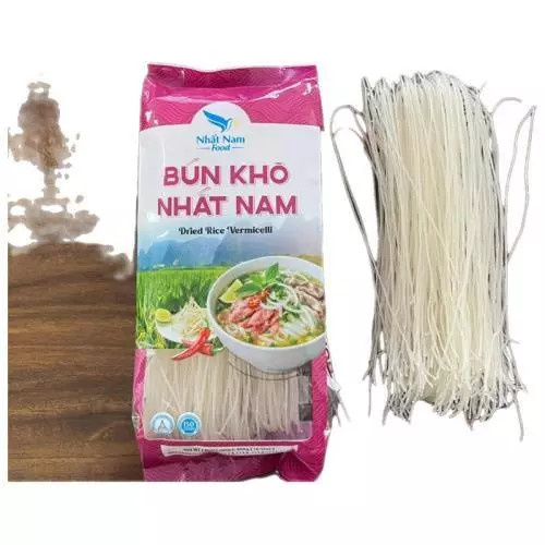 NHAT NAM Rýžové nudle vlasové 400g (BUN KHO)