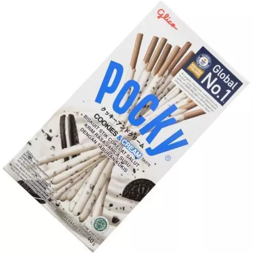 Glico pocky tyčinka biscuit cookie & cream 40g IDN