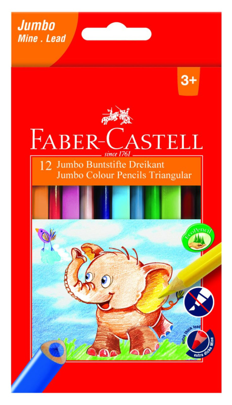 Faber-Castell Pastelky Extra Jumbo 12ks