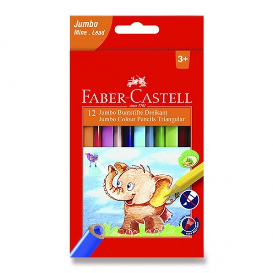 Faber-Castell Pastelky Extra Jumbo 12ks