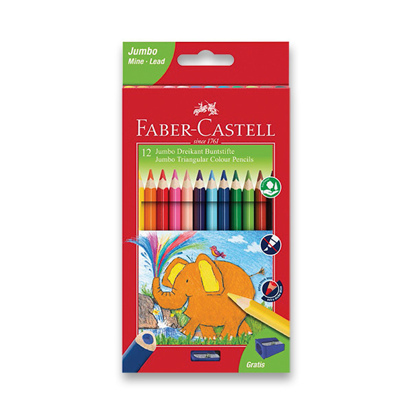 Faber-Castell Pastelky Extra Jumbo 12ks