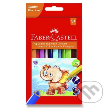 Pastelky Faber Castell Extra Jumbo trojhranné pap.krab.24ks Faber-Castell